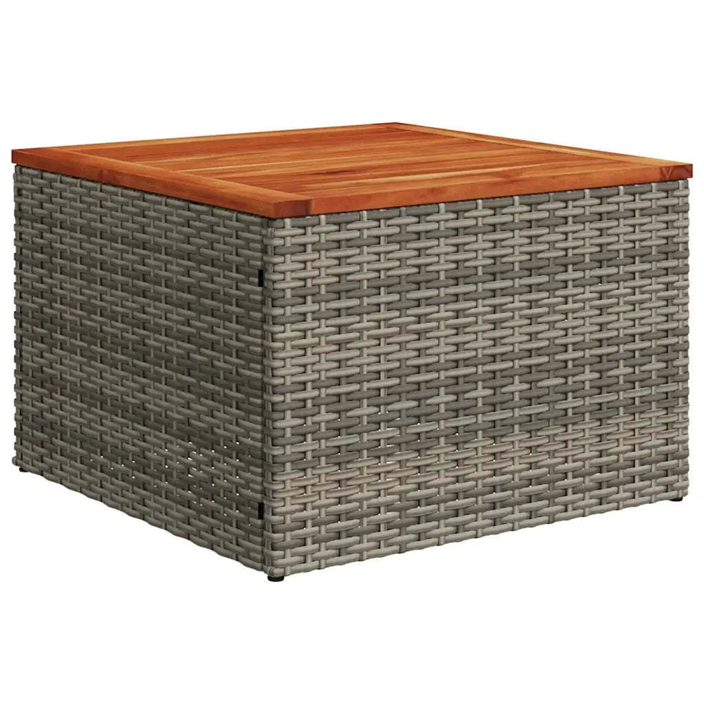 Set Divani da Giardino 11 pz con Cuscini Grigio in Polyrattan 3228014