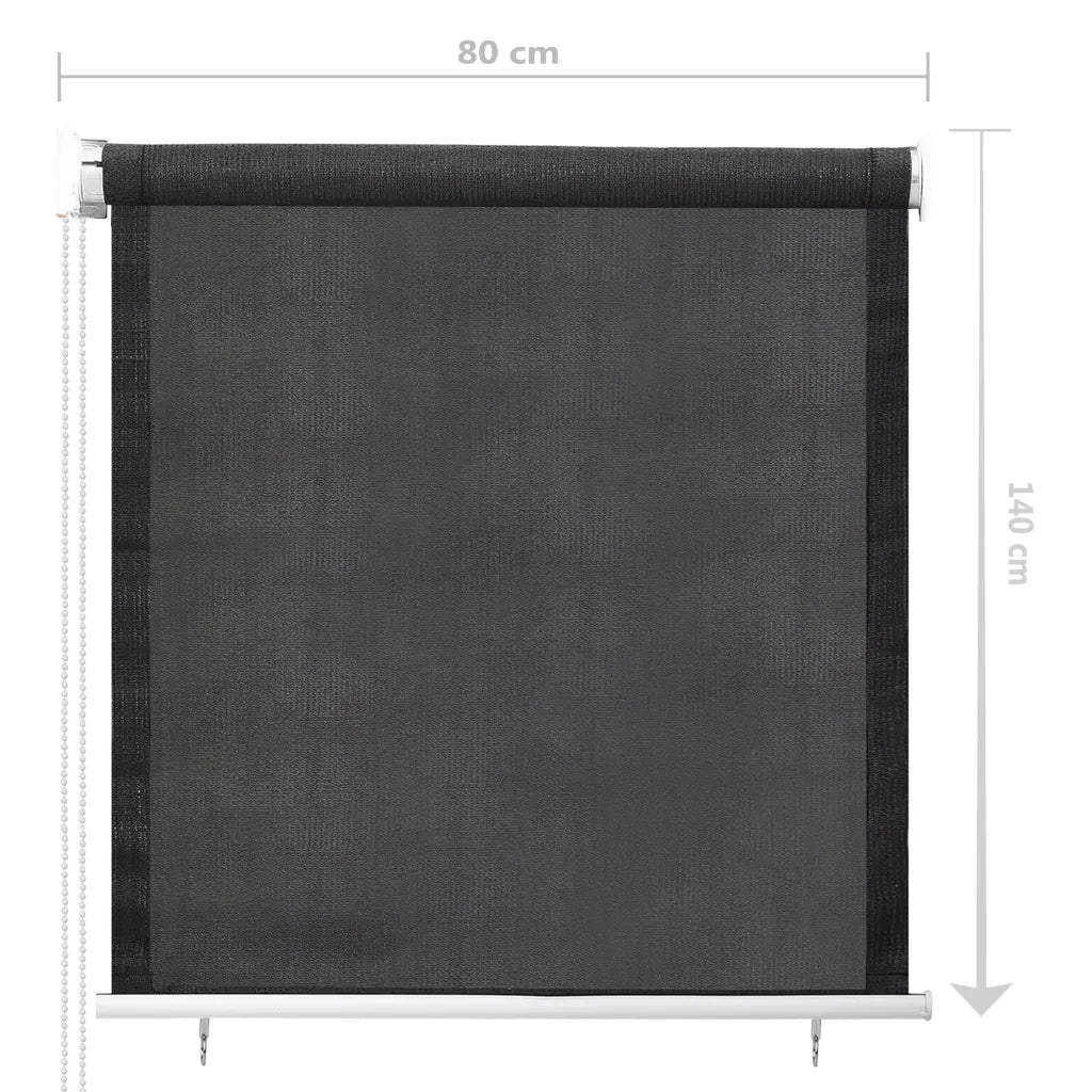 Tenda a Rullo per Esterni 80x140 cm Antracite 312654