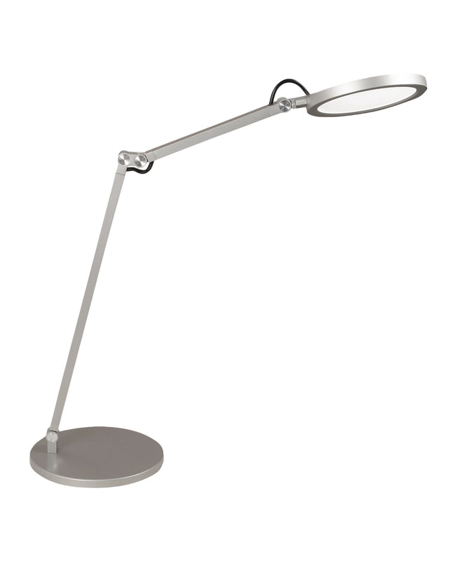 Regina - Lampada da tavolo orientabile alluminio Fabas Luce - LED Touch integrato 9W dimmerabile CCT (3000K 4000K 5000K 6000K)
