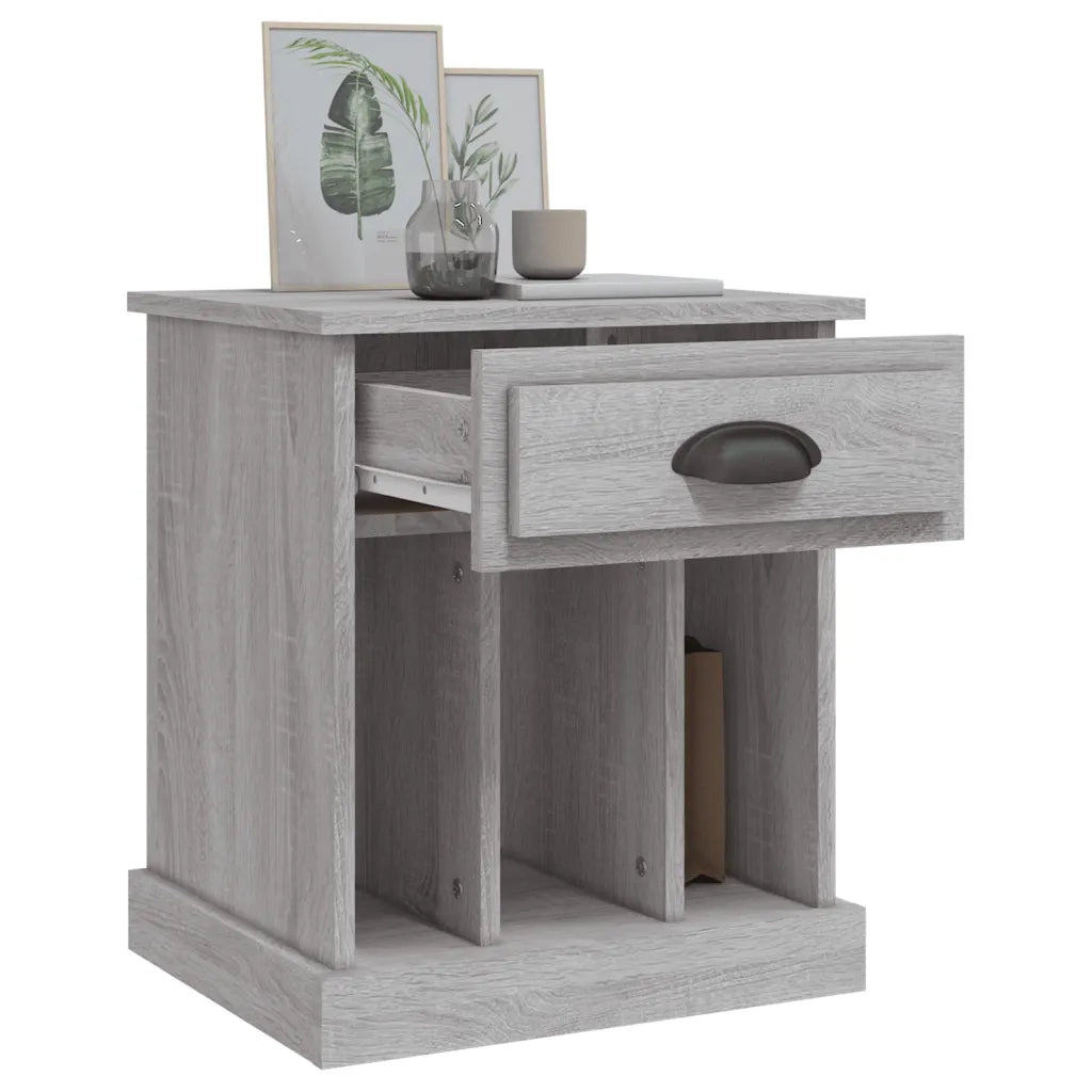 Comodino | Armadio da Notte | Mobiletto da notte Grigio Sonoma 43x36x50 cm