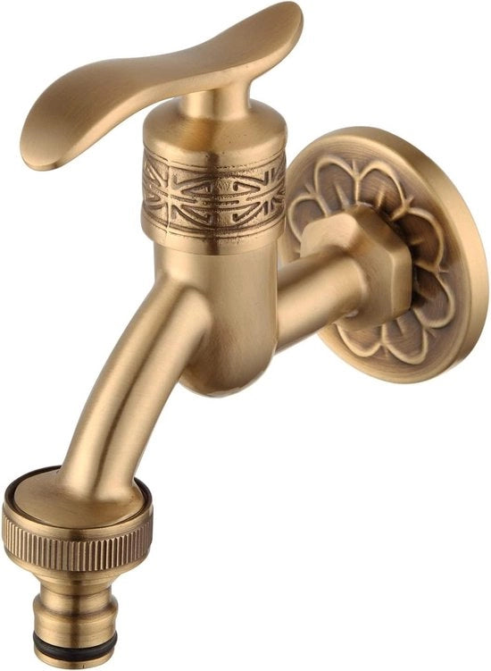 Wandkraan a retro design per lavatrice e doccia esterna - Ideale per piscina e giardino