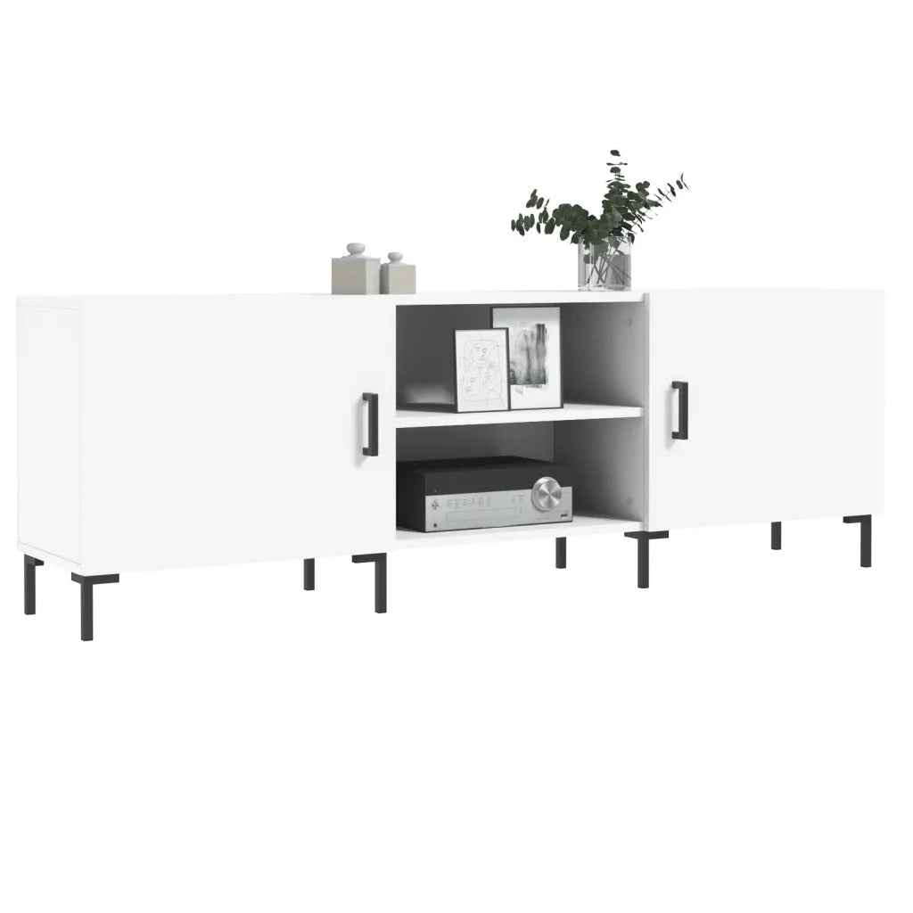 Mobile Porta TV-Mobile per TV-Credenza TV Bianco 150x30x50 cm in Legno Multistrato 407995