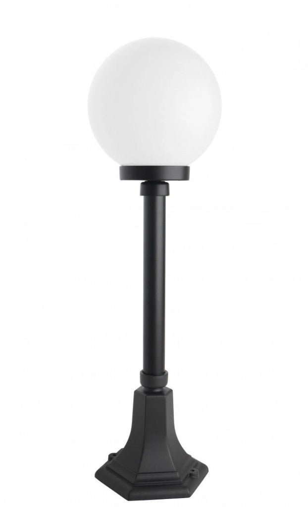 Lampada giardino 68 cm globo 20 cm nera E27 IP43 SU-MA