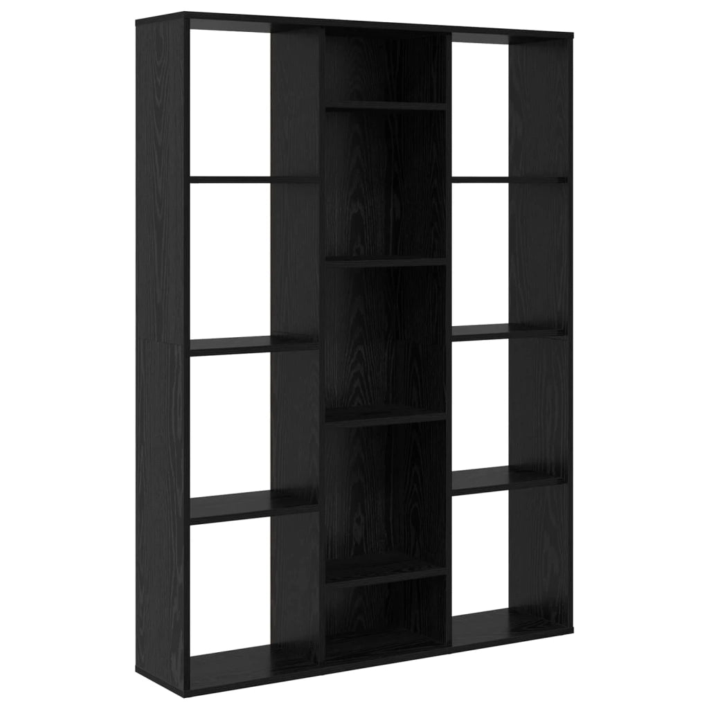 Divider per stanze | Paravento | Divisorio Ambienti Rovere Nero 100 x 24 x 140 cm