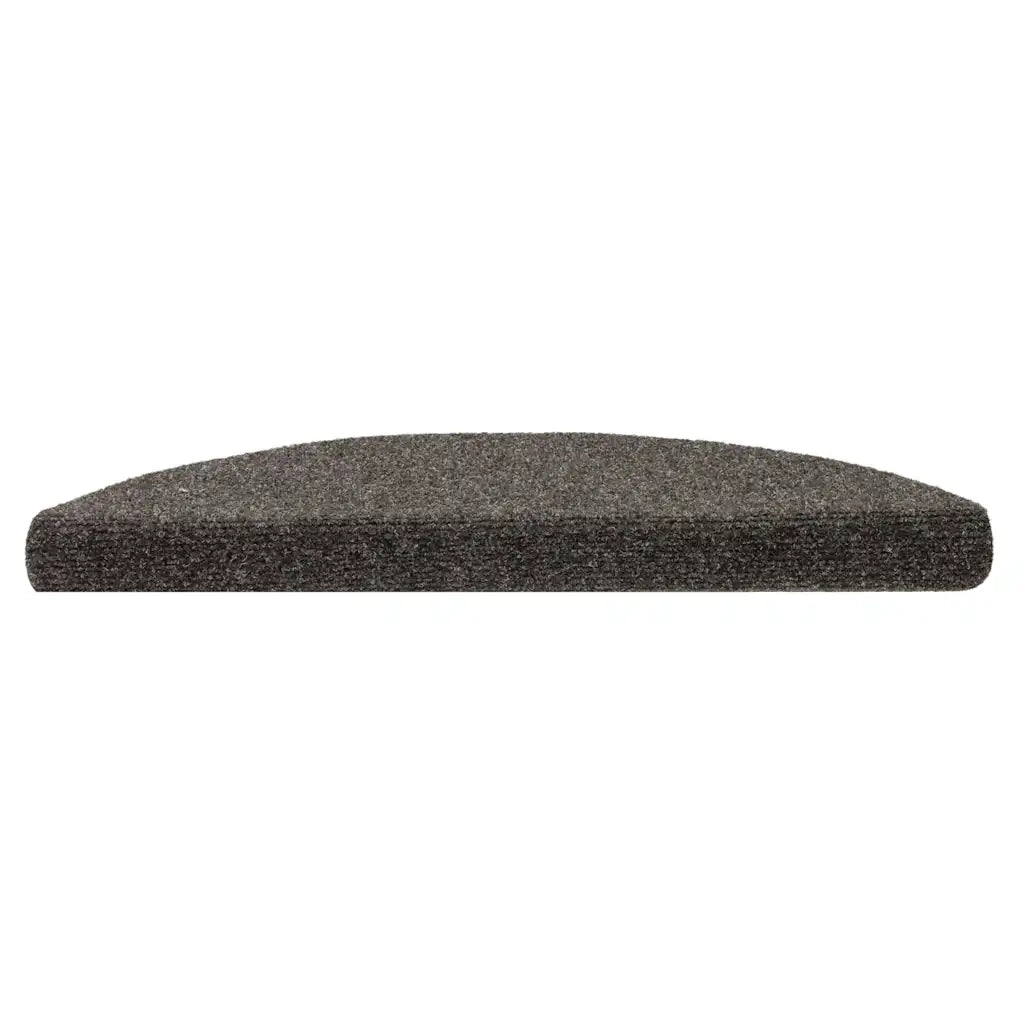 Tappetini per scale autoadesivi 30 pz 56x17x3 cm antracite semicircolari 3365687