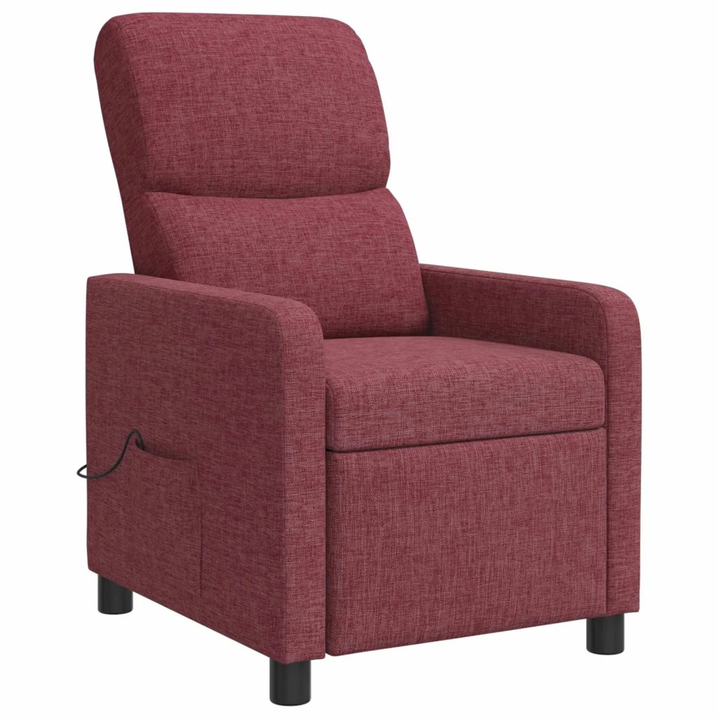 Poltrona reclinabile Rosso Vino Tessuto 42034832