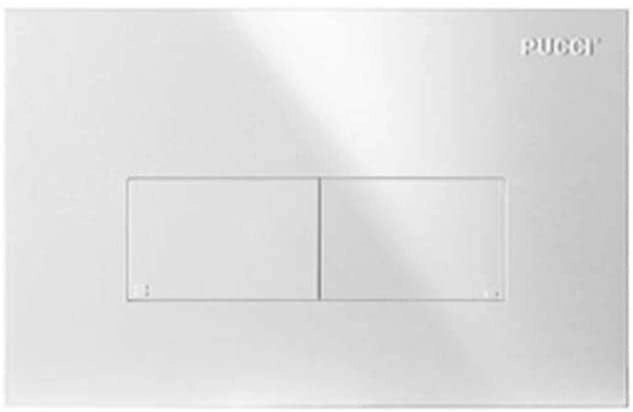 PLACCA PER CASSETTA INCASSO PUCCI ECO 2 PULSANTI LINEA MOD.2014