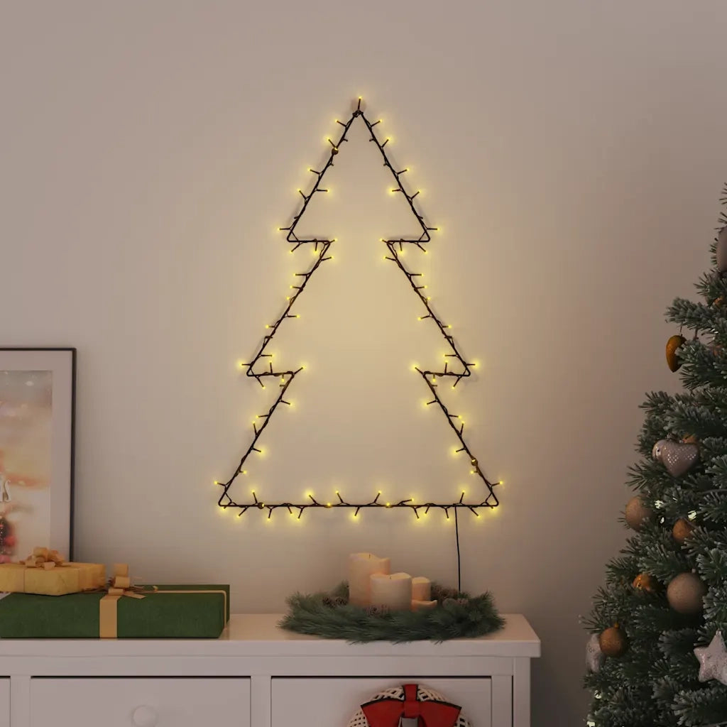 Luci di Natale Albero di Natale Silhouette 115 LED Bianco Caldo CFW3419351
