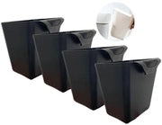 Set di contenitori multifunzionali - 4 pezzi - plastica PP - 11,5x9,5x12/12,6cm