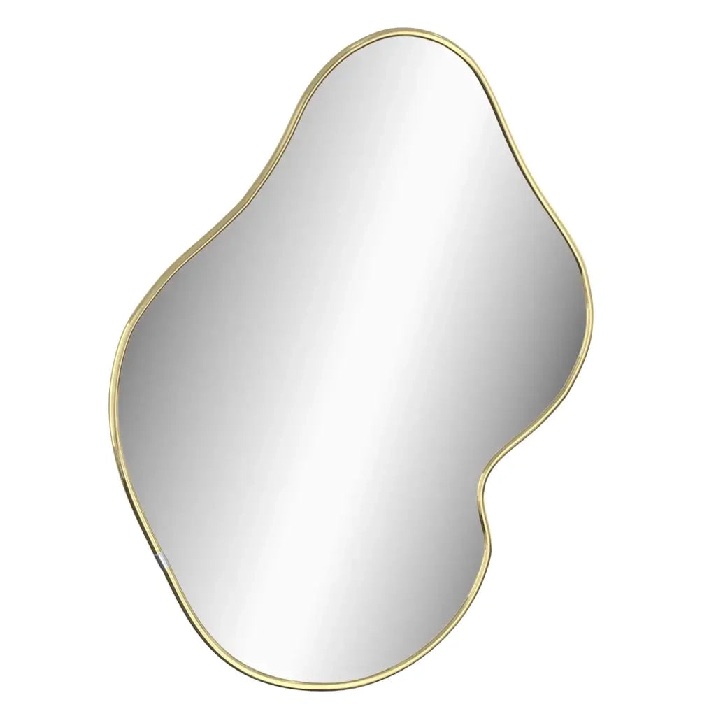 Specchio da Parete | Specchio decorativo Dorato 60x50 cm