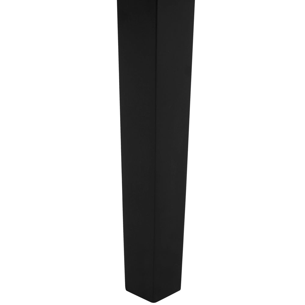Tavolo da pranzo in legno chiaro e legno di gomma Nero 75 x 150 x 90 cm gambe in legno superficie laccata scandinavo