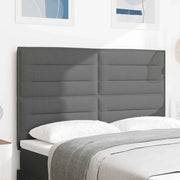 Testiera LED con strisce LED Grigio scuro 160 cm Tessuto 3338294