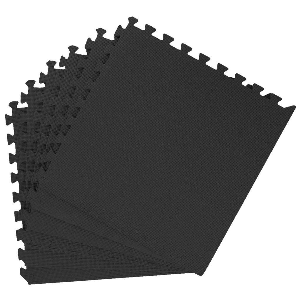 Tappeti 24 pcs Nero 8,64 m² Schiuma EVA 42040752