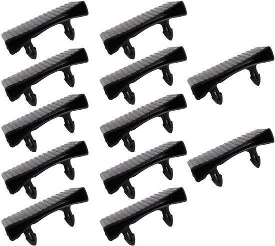 Sostegni laterali 12 pezzi - Copri latticello - Plastica - Supporto - 65 mm x 9 mm - Adatto a letto singolo/letto matrimoniale