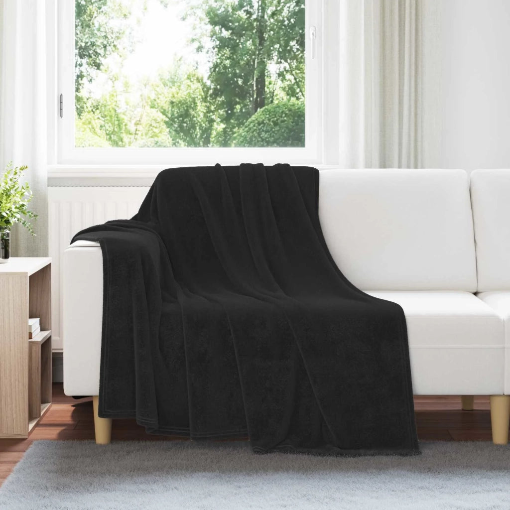 Coperta Nero 150 x 200 cm Panno 42016778