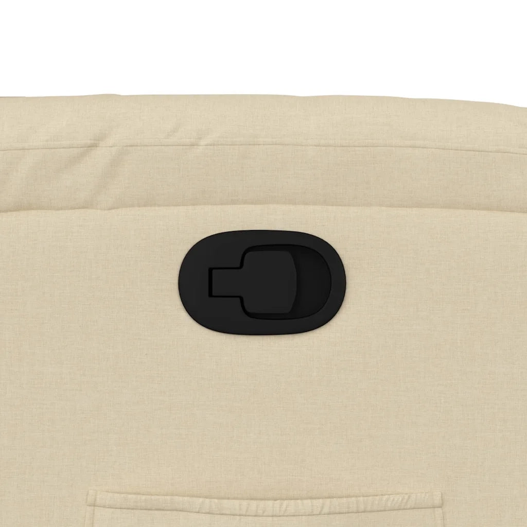 Poltrona reclinabile in tessuto color crema 3205683