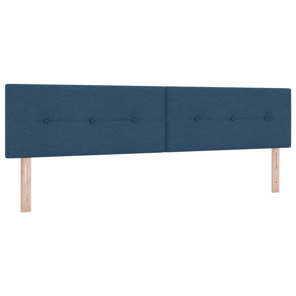 Letto box spring con materasso Blu 200 x 200 cm Tessuto 3451041