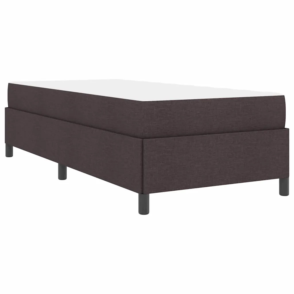 Letto a molle Marrone Scuro 100 x 200 cm Tessuto 3398839