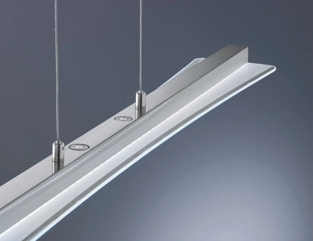 Lampada a sospensione LED RL Smash cromata 100 cm