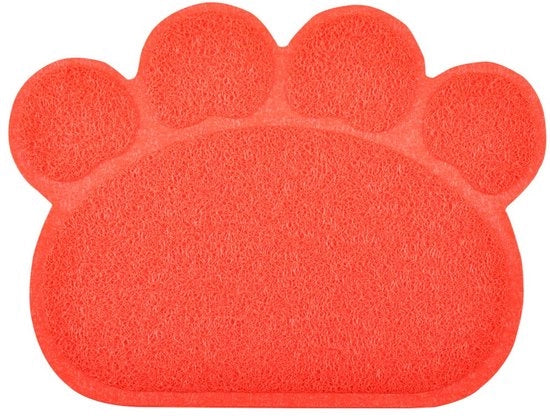 Catino per Gatti, Forma, 10 Colori Disponibili, 40 x 29 cm, Rosso Scuro