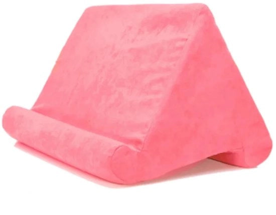 Pillow per Tablet e Telefono - Supporto Multifunzionale - Cuscino Comodo - Sostegno Solido - Colore: Rosa
