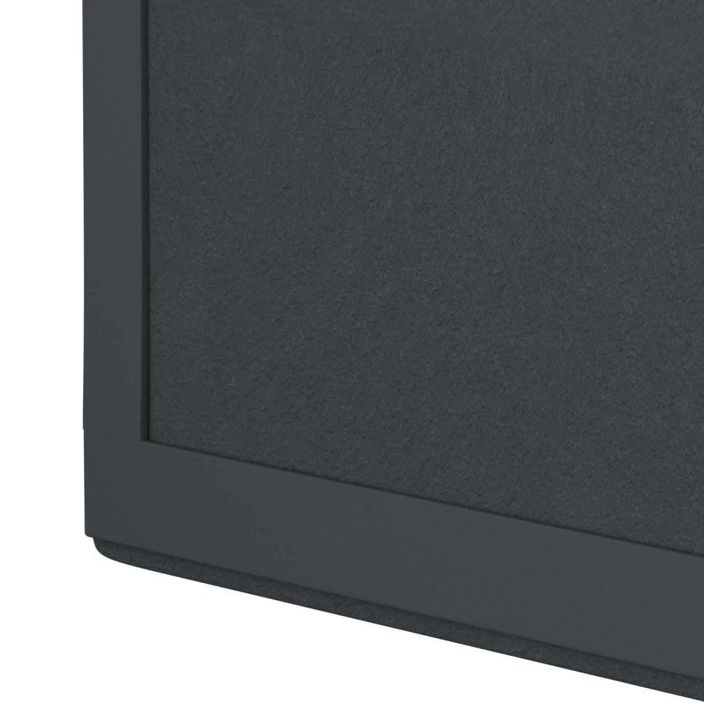 Cuscino per panchina 4 pcs Microfibra Nero Profondità 35 cm 42043132
