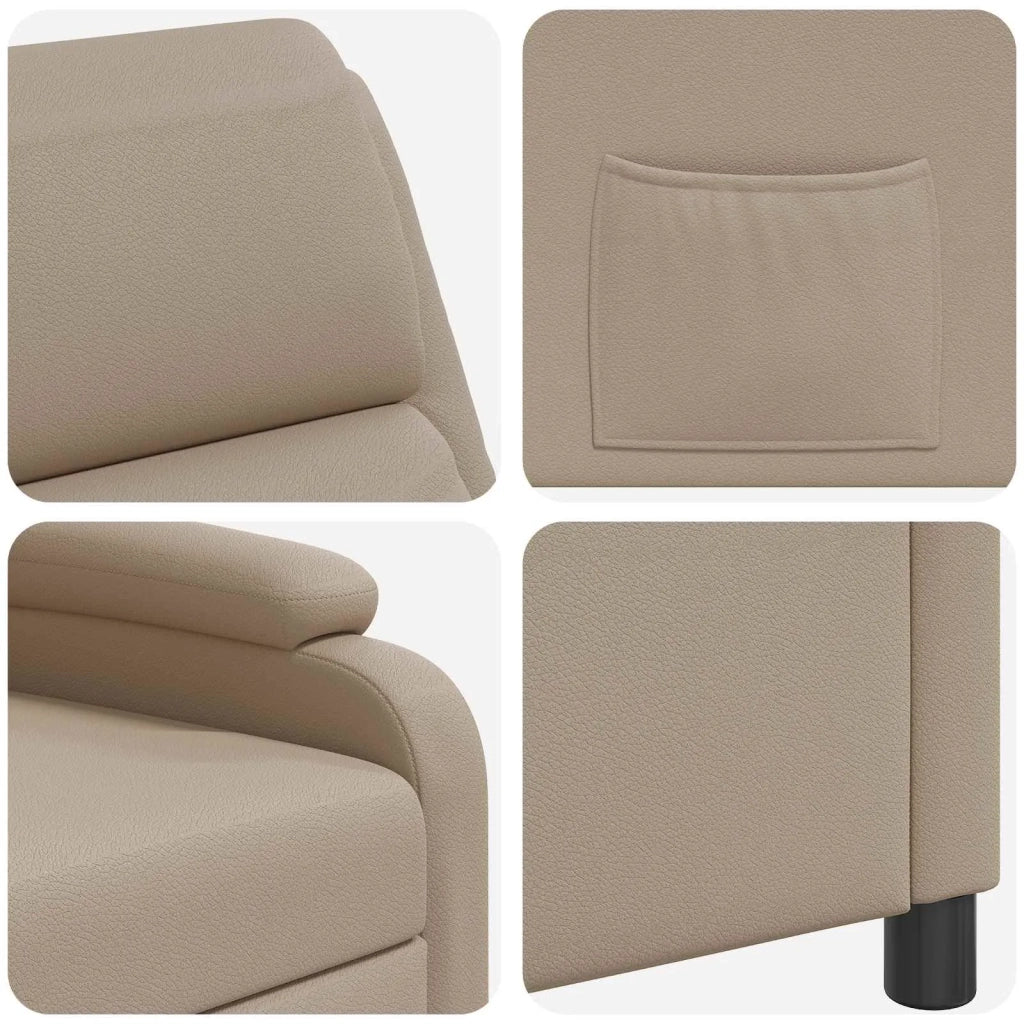 Poltrona reclinabile Cappuccino Similpelle 42034847