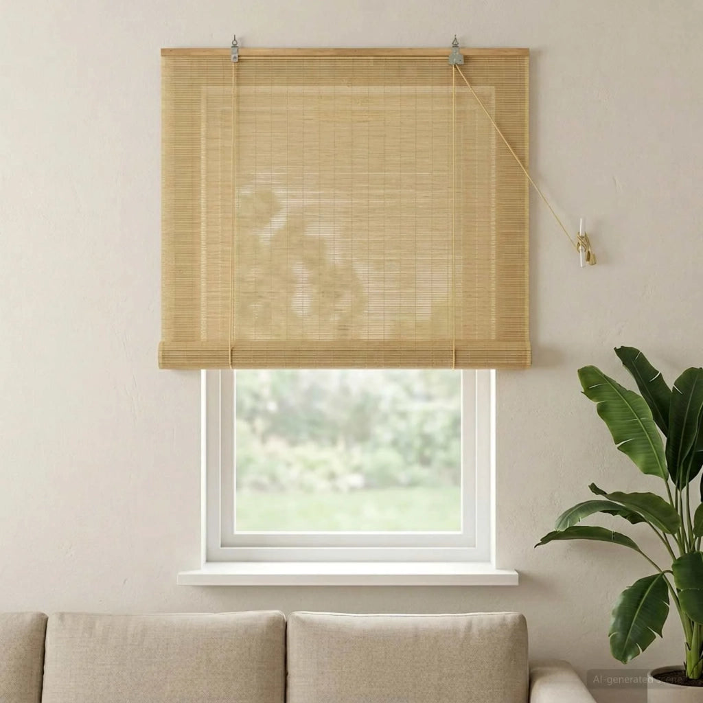 Tenda a rullo Naturale 80 x 160 cm Bambù 42040563