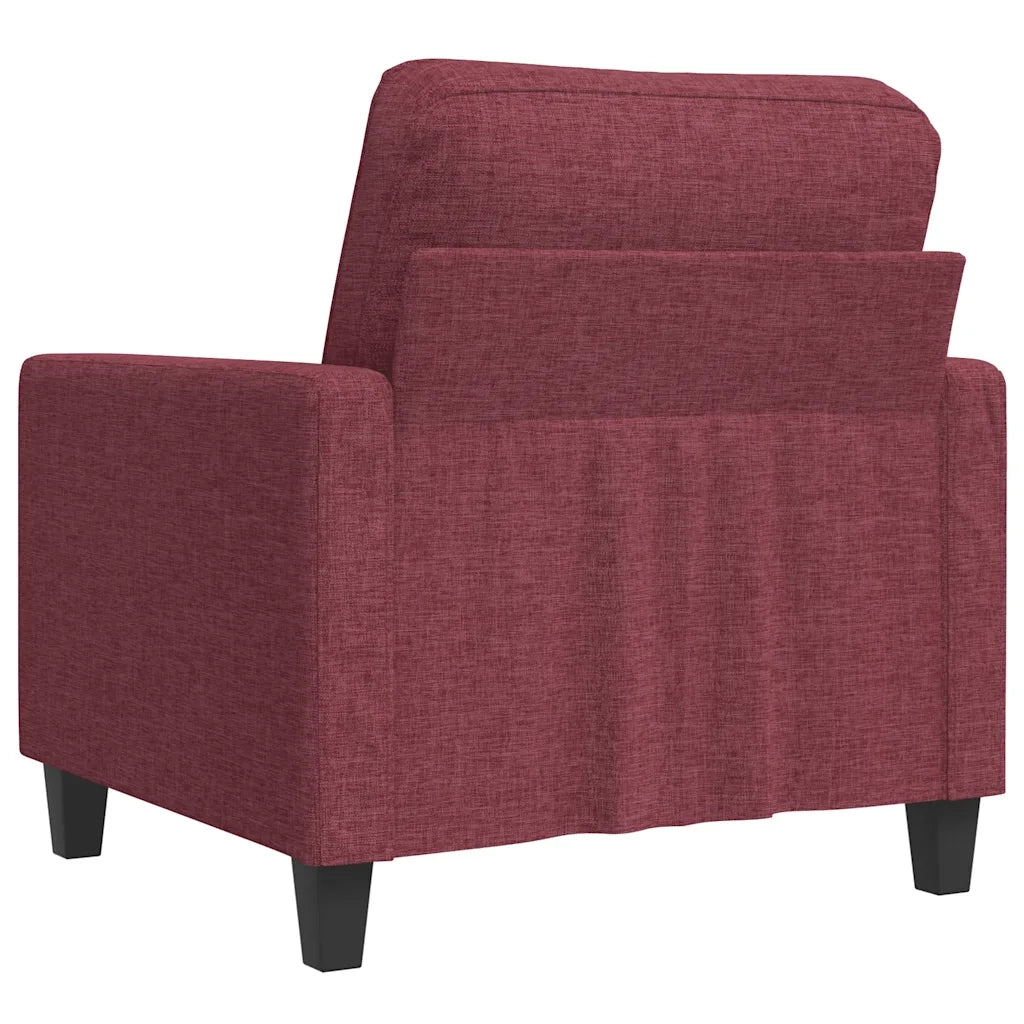 Poltrona Rosso Vino 60 cm in Tessuto 359153