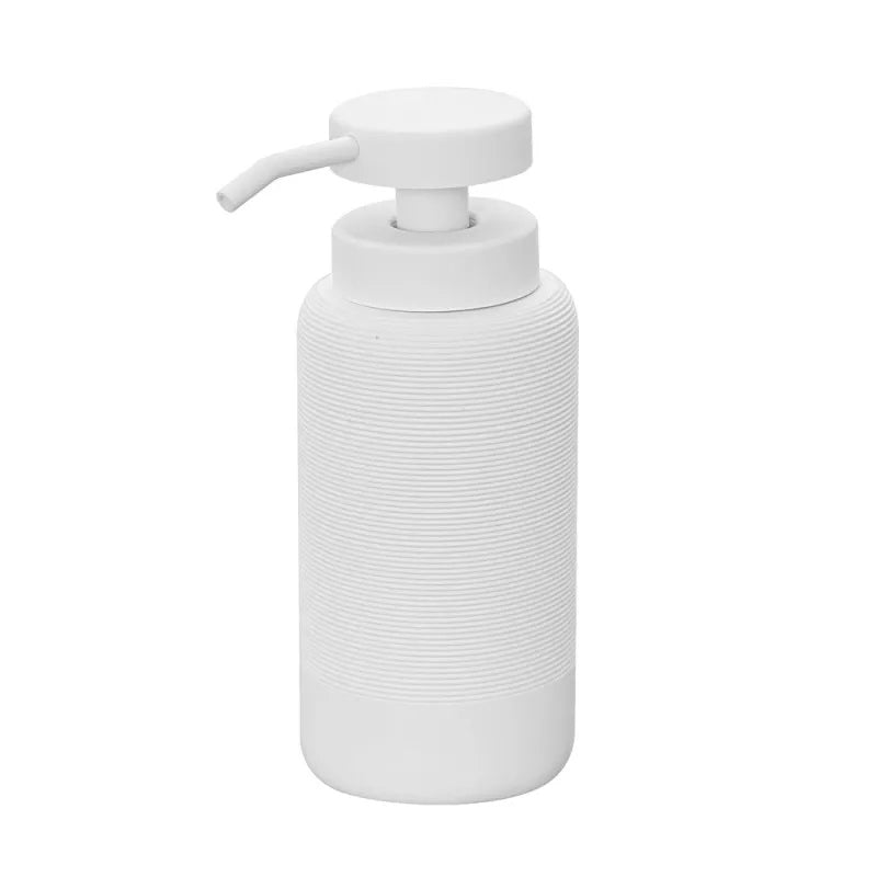 DISPENSER SAPONE MARIKA BIANCO IN POLIRESINA.