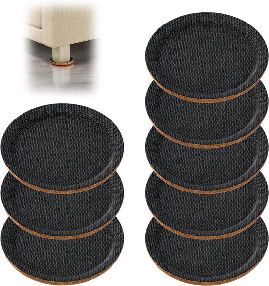 Gomme anti-slip per mobili pesanti 8 pezzi 9 cm