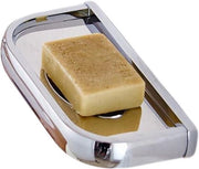 Sostegno per Sapone da Parete in Ottone Solido con Finestra a Cromo