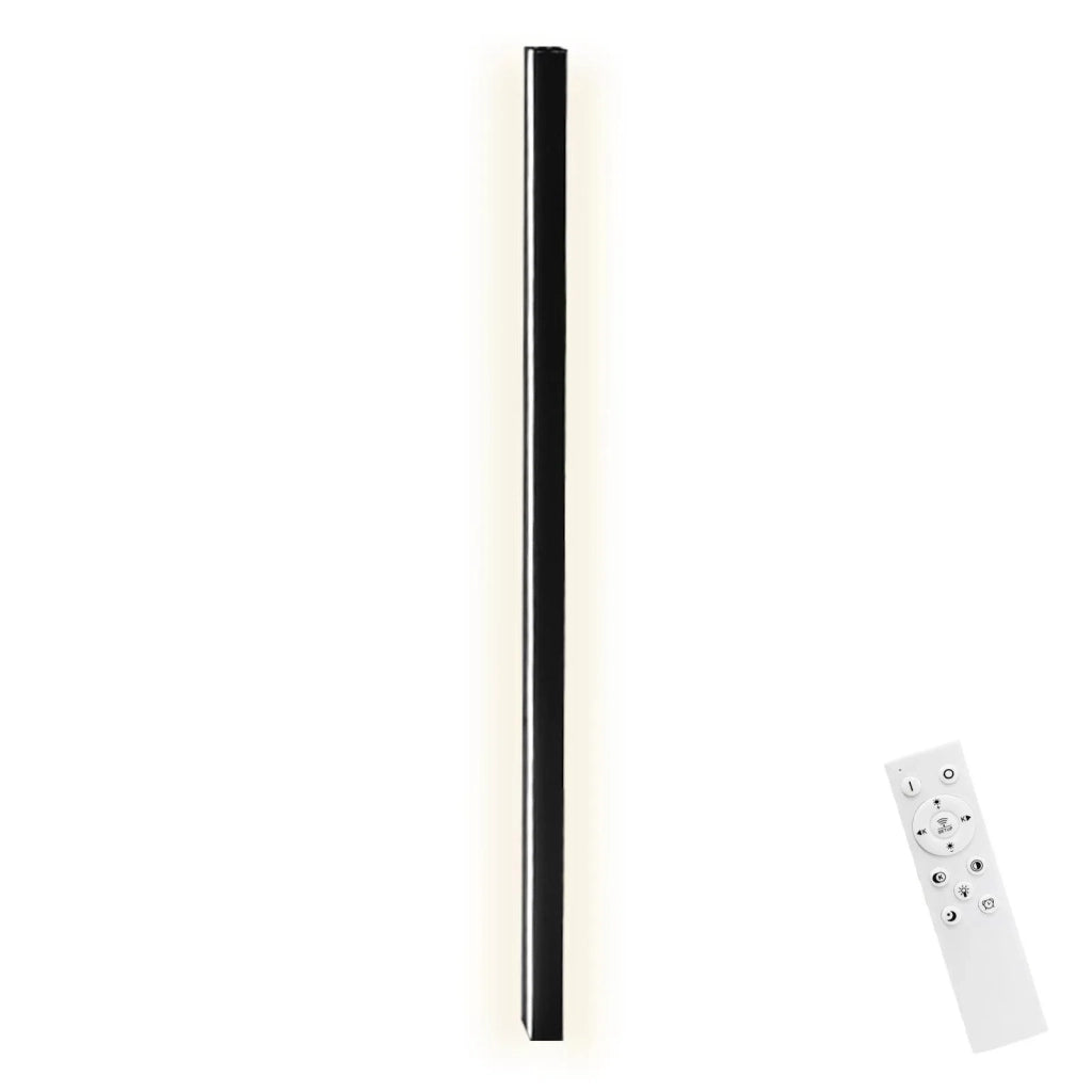 ZMH Applique da parete a LED moderna nera da 100cm per interni luce su e giù da 15W per corridoio