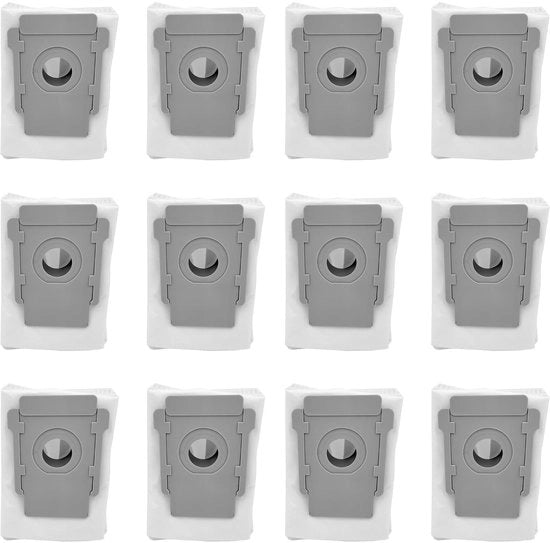 Pacco da 12 sacchi per aspirapolvere compatibili con Roomba i7, i7+, j7+, i3, i6+, i8+, S9+, E5, E6, E7 - sacchi per aspirapolvere Clean Base modelli - 12 pezzi