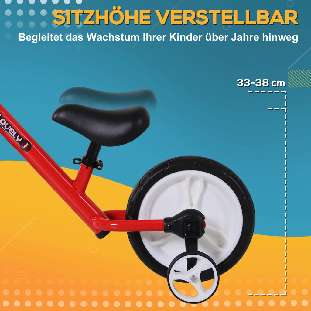 Bicicletta Senza Pedali per Bambini ¨C zephmum ¨C Rosso