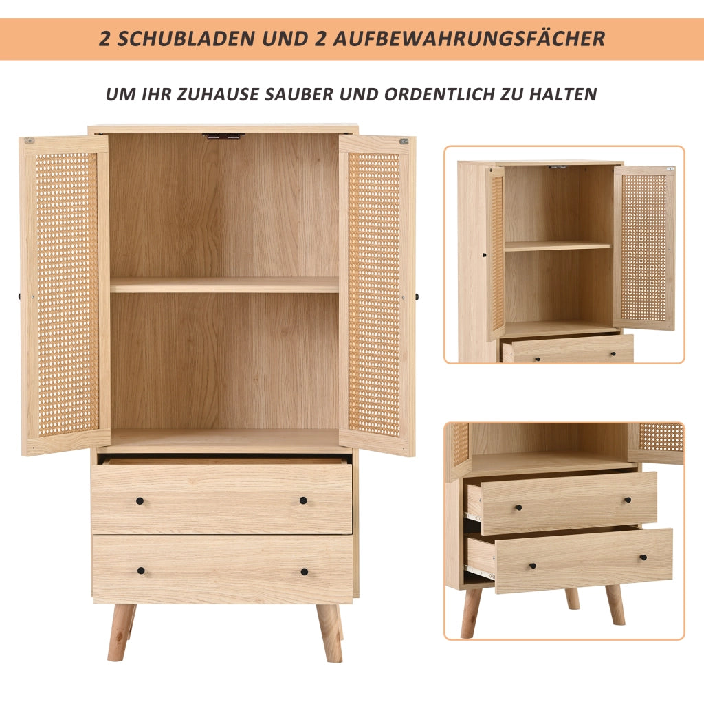 Mobile TV con Ante e Cassetti ¨C MINIMAL ¨C Legno, 60 cm