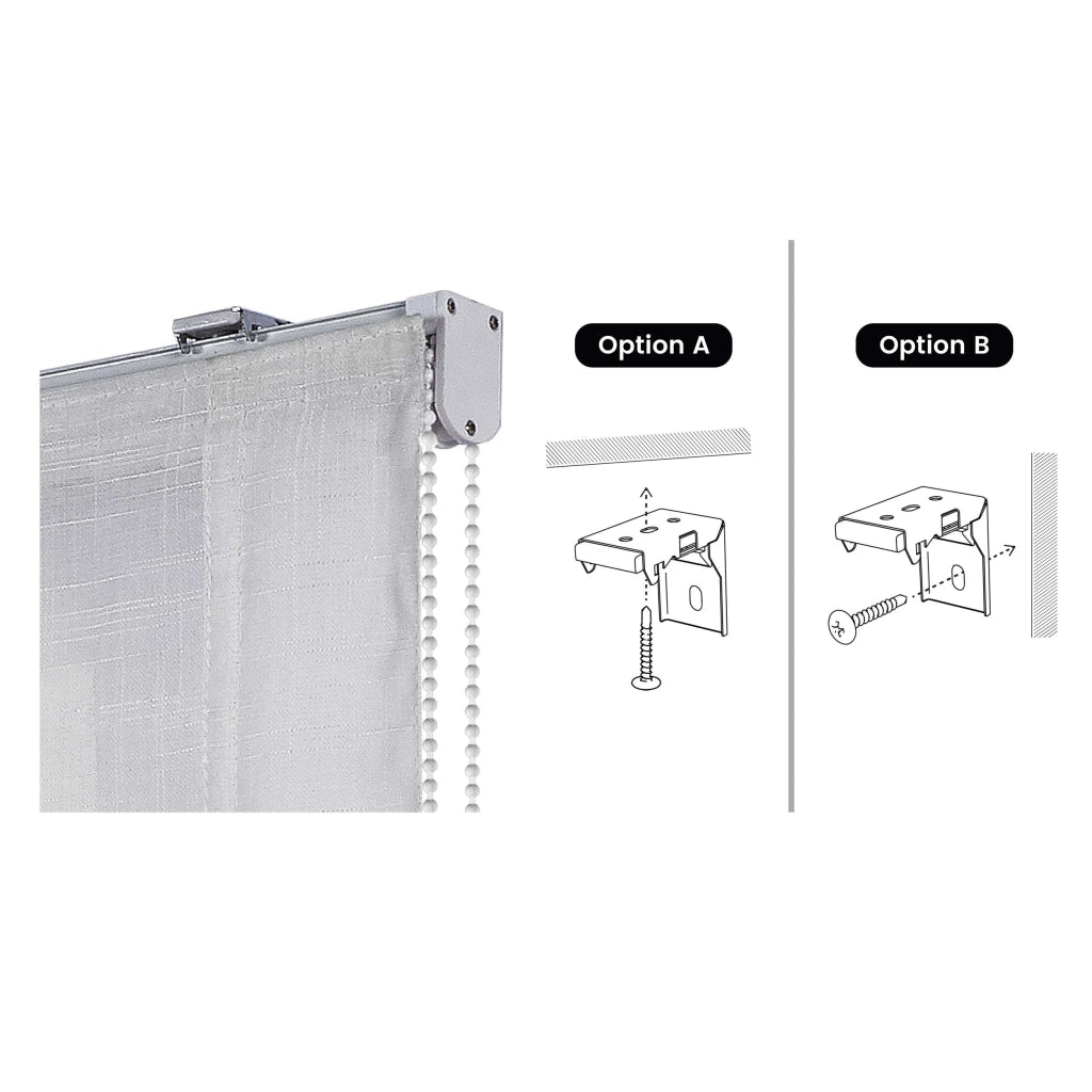 Tenda a Pacchetto Senza Astine Bianco 75x175 cm