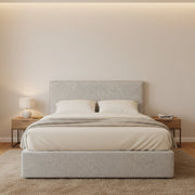 Redditch, Letto Piazza e Mezza Sfoderabile Made in Italy, Grigio Chiaro