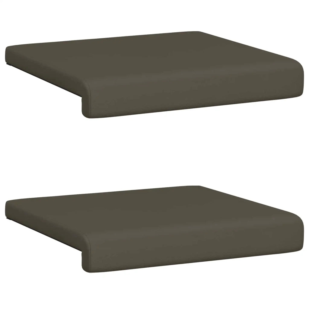 Cuscino per panchina 2 pcs Similpelle Grigio Profondità 35 cm 42043036
