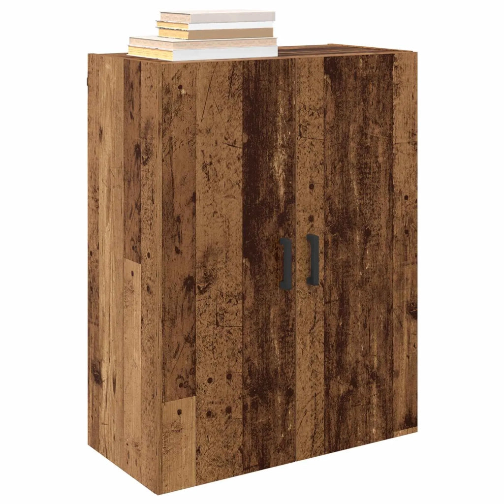 Mobiletto a muro 2 pcs Legno vecchio 69,5 x 34 x 90 cm 3394506
