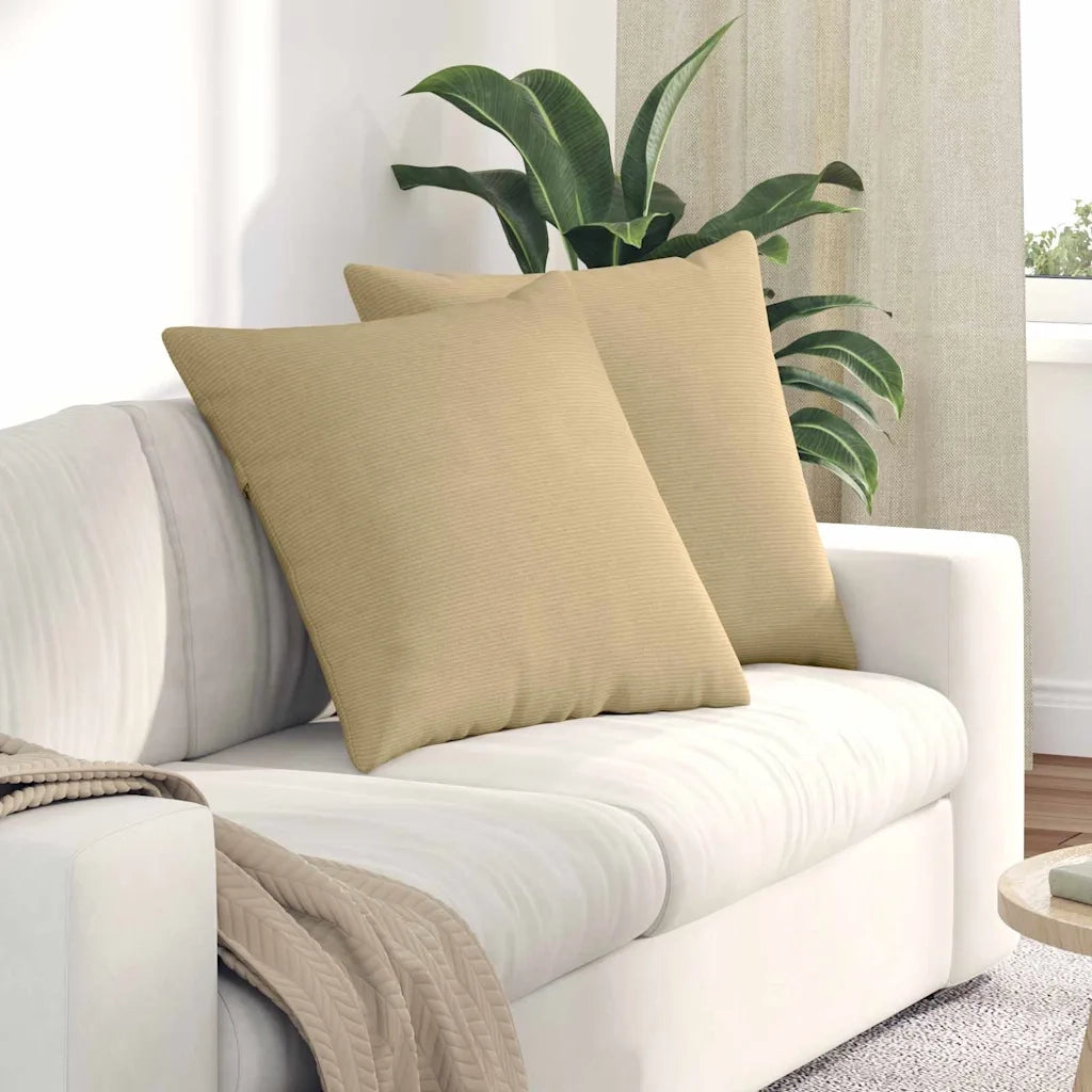 Cuscini da Divano 2 pcs Grigio Verde 60 x 60 cm 42014036