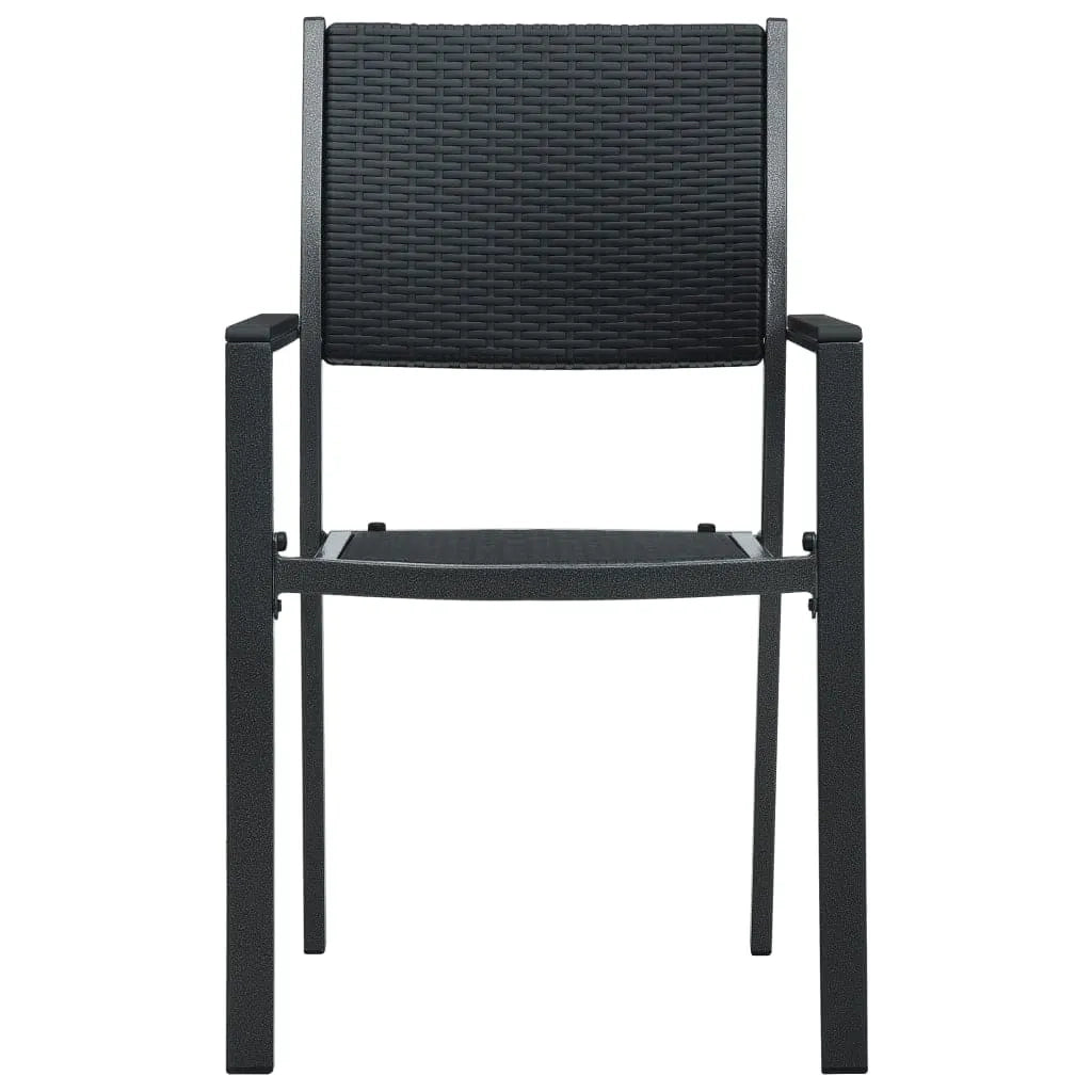 Set da Pranzo da Giardino 5 pz Nero 3099277