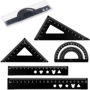 Set di geometrie - Preciso e Portatile - Set da 5 pezzi - Lega di alluminio