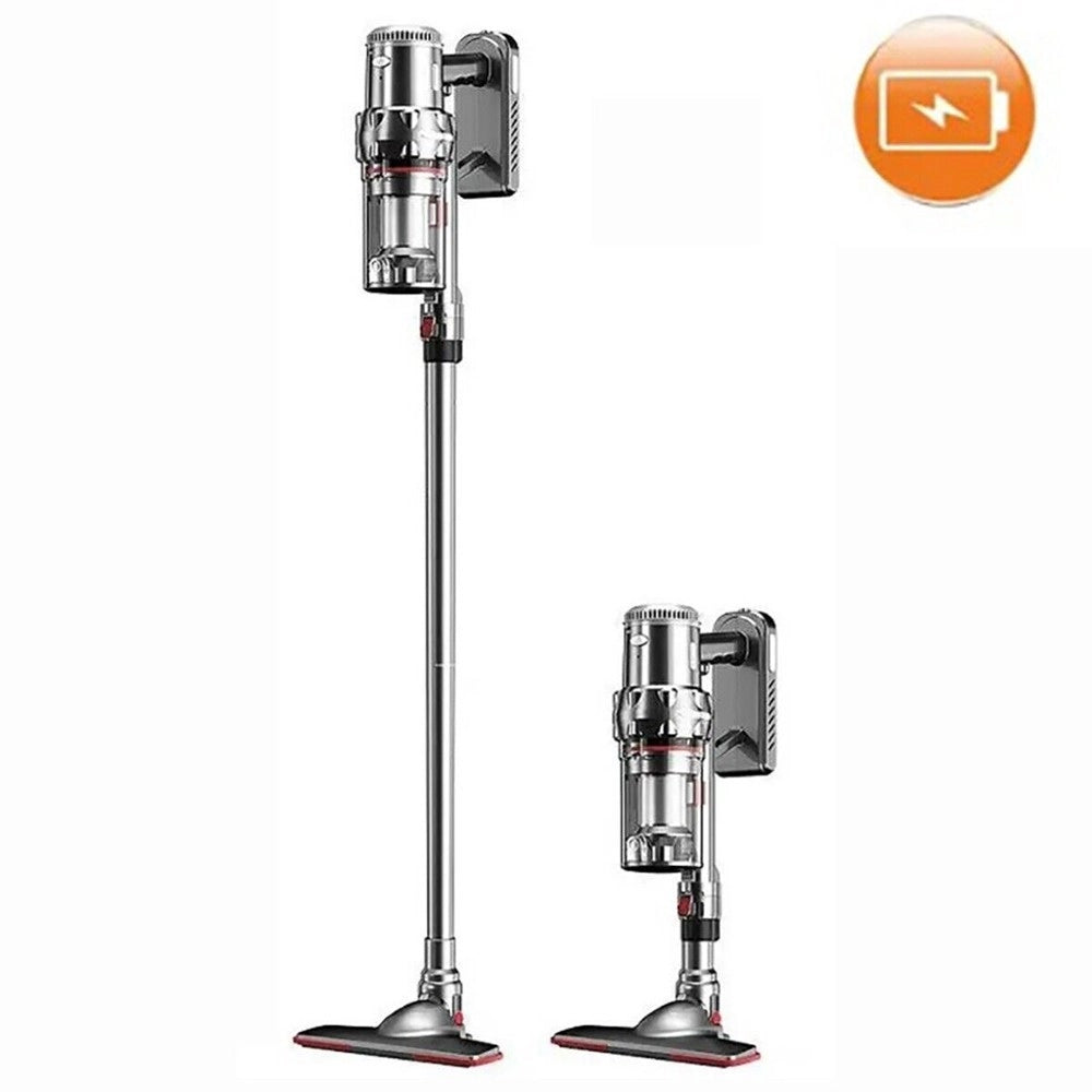 Trade Shop - Aspirapolvere Scopa Ricaricabile Senza Filo Sacco Verticale 2000 Watt Pavimenti -
