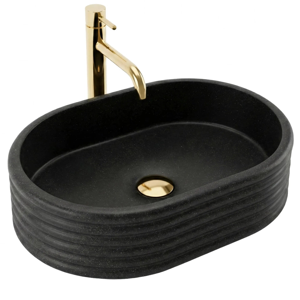 Lavabo Da Appoggio Rea Nicoletta Black