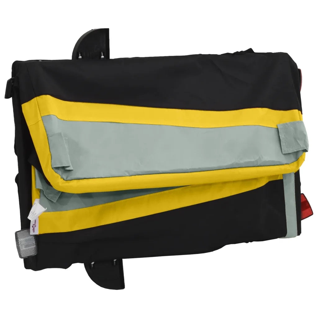 Rimorchio da Bici Nero e Giallo 30 kg in Ferro CFW4620187