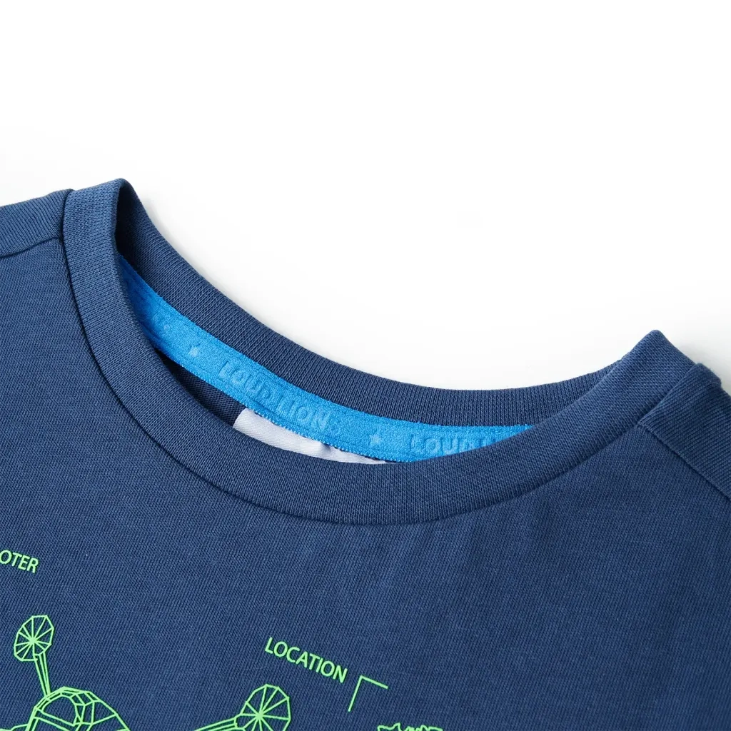 Maglietta per Bambini Blu Scuro 116