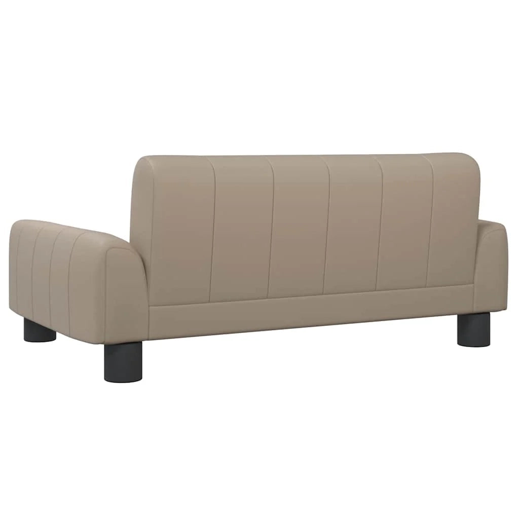 Cuccia per cani comoda cuccia da divano color cappuccino 70 x 45 x 30 cm similpelle marrone 02_0043079