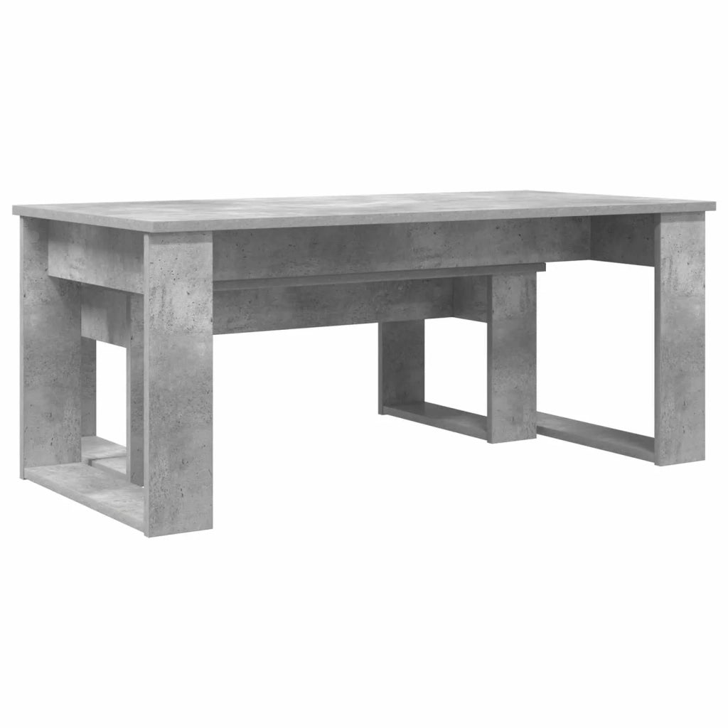 Set di Tavolini da Caffè 2 pcs Grigio cemento Legno multistrato 8000135
