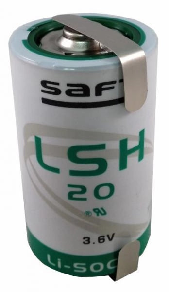BATTERIA LITIO SAFT LSH20 D 3,6V 13 Ah CON LAMELLE